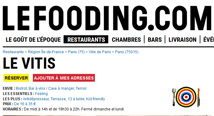 You are currently viewing Le Fooding au Vitis